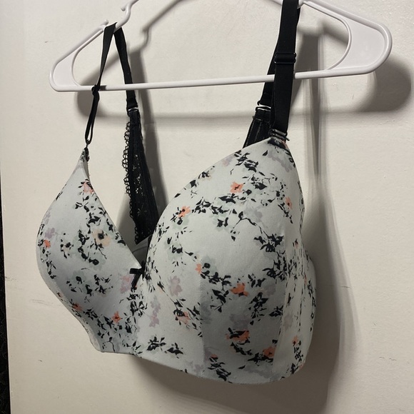 CACIQUE Floral Wireless Bra Sz 34DDD - Picture 3 of 14